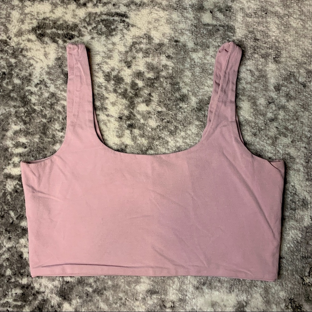 Cotton on pink crop top tank